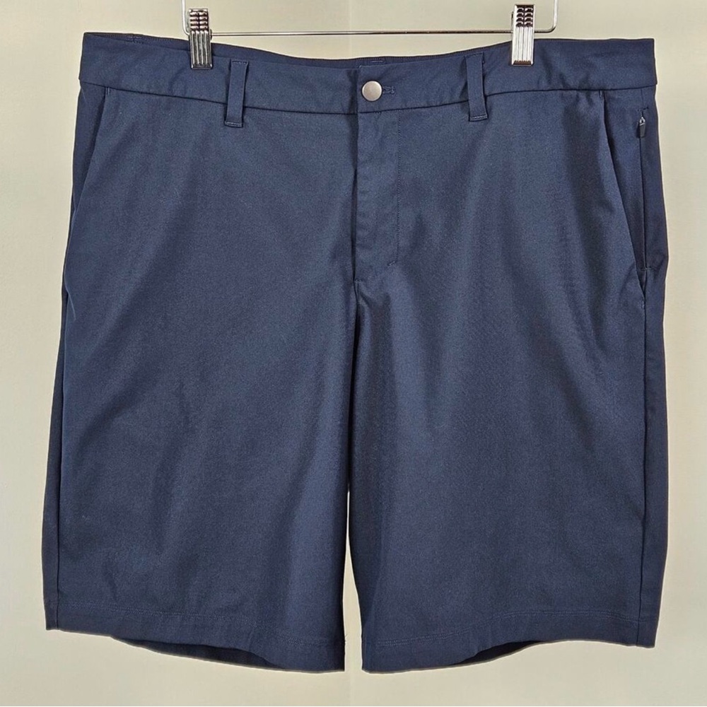 lululemon athletica Dark Blue Flat Front Shorts